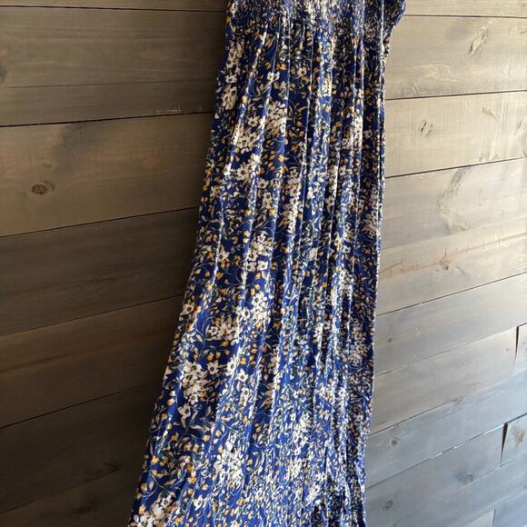 COTTON & RYE | Womens Blue Floral Print Midi Sundress Size XL Summer Tropical - Picture 6 of 6